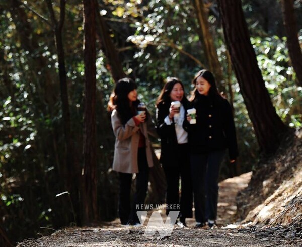 전남 함평군(군수 이상익)이 지역 명승지 ‘기산봉’을 사계절 군민과 관광객이 찾는 힐링 명소로 조성하고 있다.