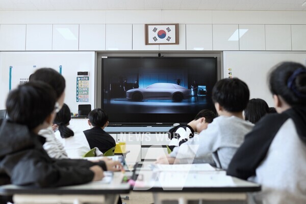 여산초등학교 '미래모빌리티의 이해' 수업 모습