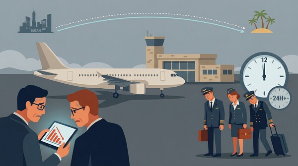 실적 악화, 노사 갈등 등으로 고민에 빠진 항공사들 [사진=인공지능(Imagen 3) 생성 이미지]