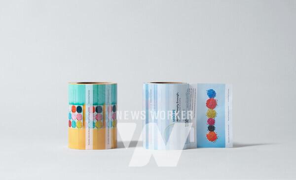 LG화학의 유니커블(UNIQABLE™) 소재로 만든 초박막 필름(MDO PE) 연출사진