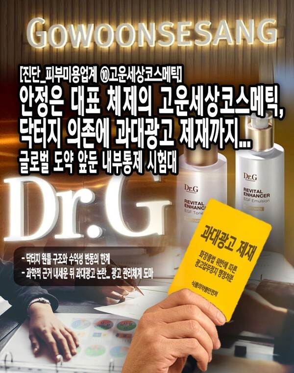 [진단_피부미용업계 ⑩고운세상코스메틱] 안정은 대표 체제의 고운세상... - 뉴스 썸네일 이미지