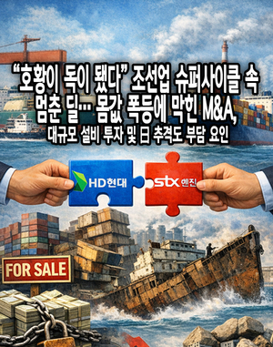 "호황이 독이 됐다" 조선업 슈퍼사이클 속 멈춘 딜...몸값 폭등에 막힌... - 뉴스 썸네일 이미지