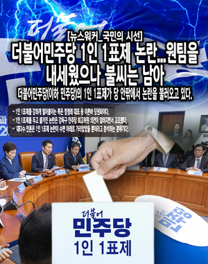 [국민의 시선] 1인 1표제 두고 갈라진 민주당...'원팀' 강조 속 남은 의문 - 뉴스 썸네일 이미지