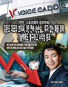 [진단_스포츠레저 ⑤브이씨] 김준오 대표의 브이씨, 3년 연속 순손실...... - 뉴스 썸네일 이미지