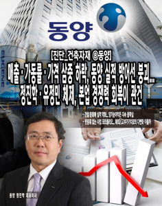 [진단_건축자재 ⑧동양] 매출·가동률·가격 삼중 하락, 동양 실적 방어... - 뉴스 썸네일 이미지