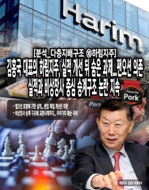 [분석_다층지배구조 ⑩하림지주] 김홍국 대표의 하림지주, 실적 개선 뒤... - 뉴스 썸네일 이미지